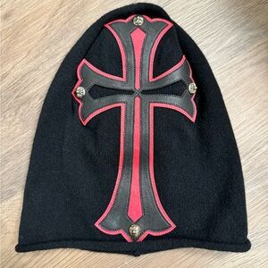 Chrome Hearts Red Cross Beanie/Mask